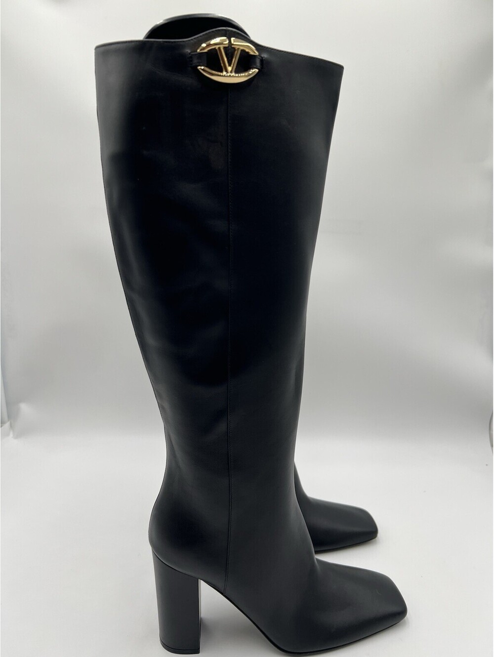 VALENTINO GARAVANI Vlogo The Bold Edition Boot In Calfskin 100mm Size 39